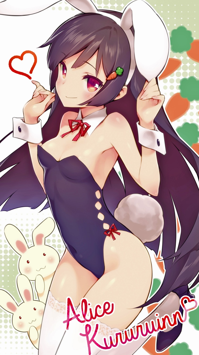 animal_ears bunny_ears bunny_girl cleavage gayarou heels imouto-sama_ni_yoru_ore_route_kouryaku_lovecome_riron kururuin_alice no_bra nopan tail thighhighs