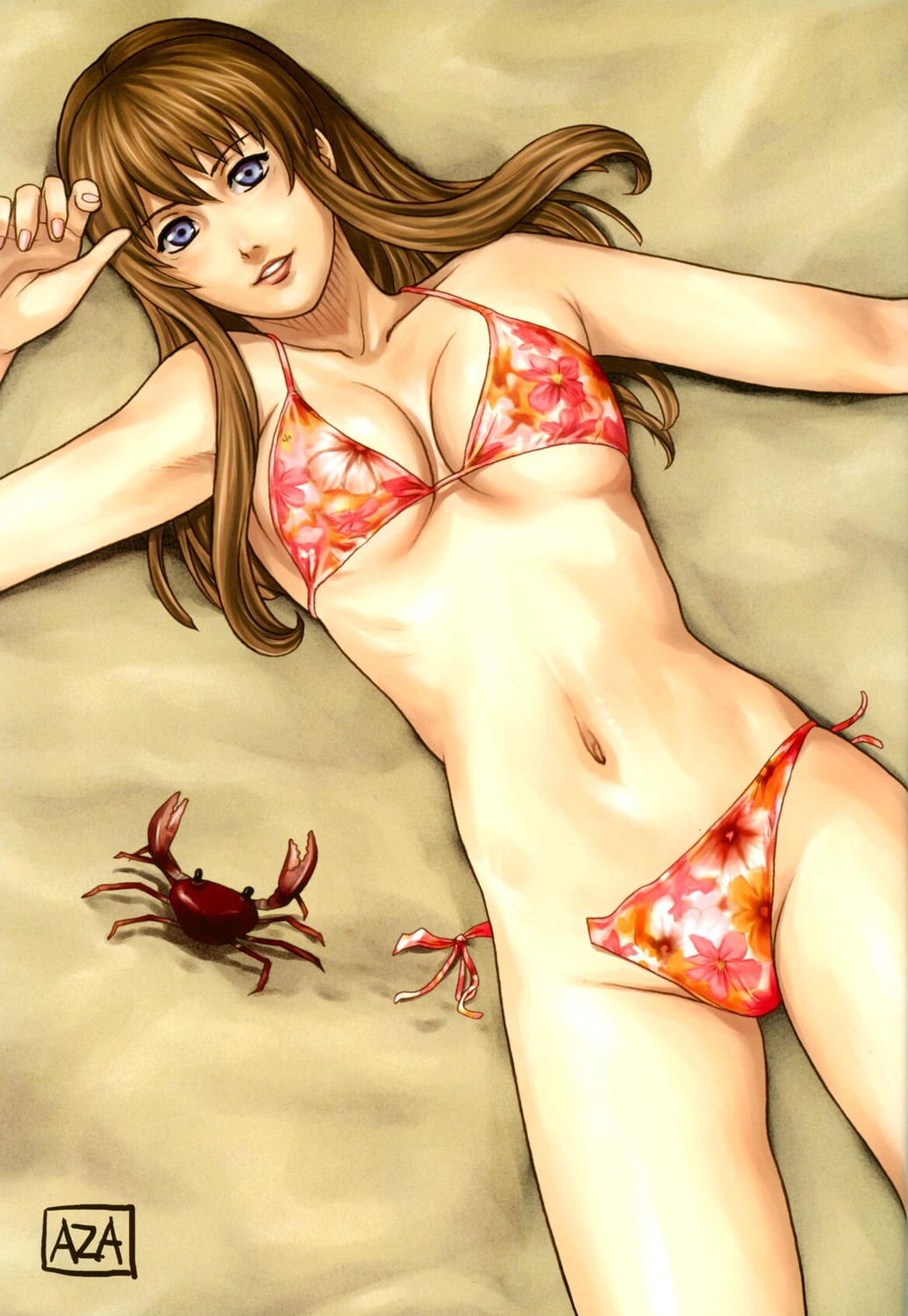 azasuke azasuke_wind bikini cleavage dead_or_alive hitomi swimsuits
