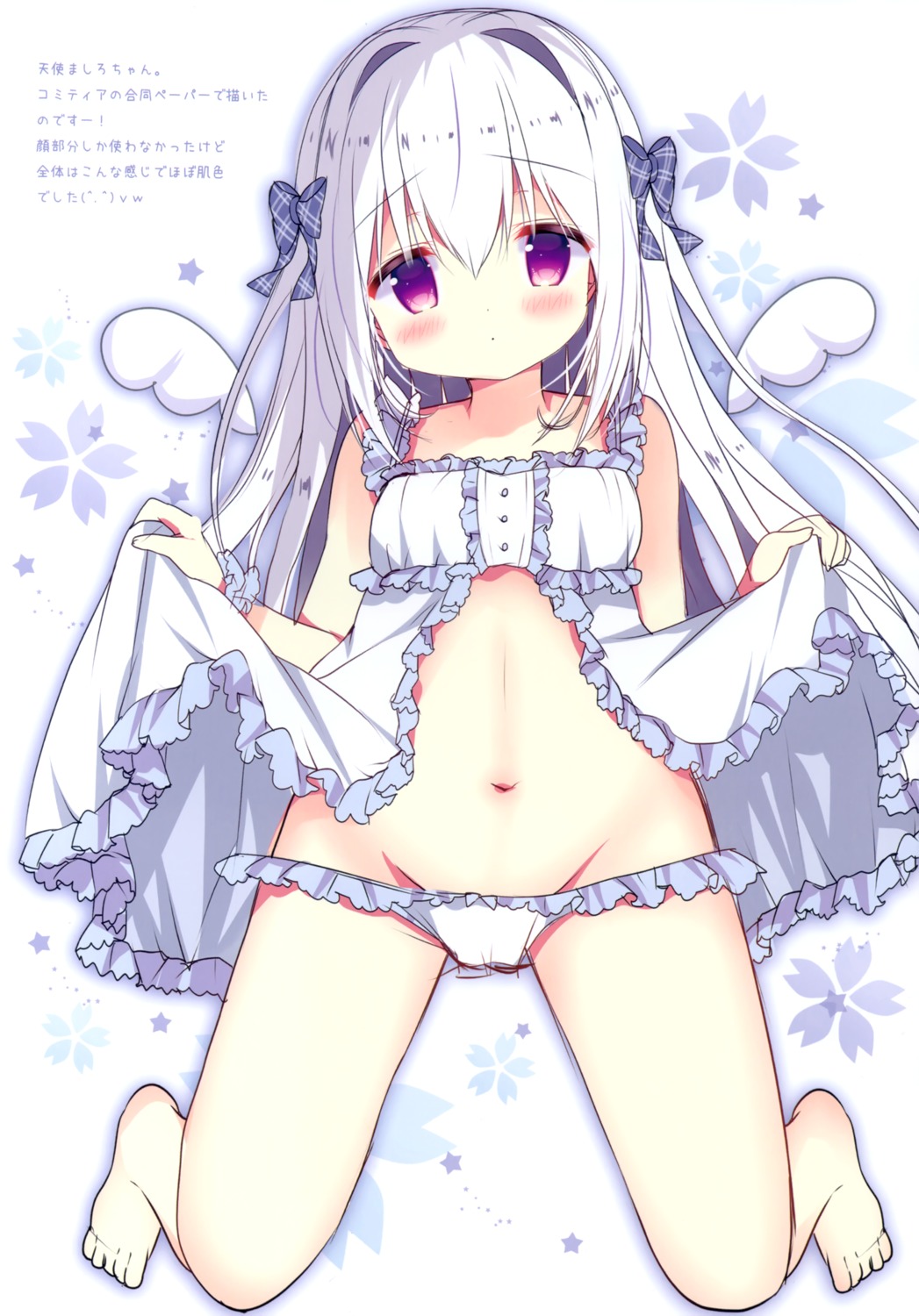 azumi_kazuki cameltoe lingerie loli pantsu skirt_lift wings