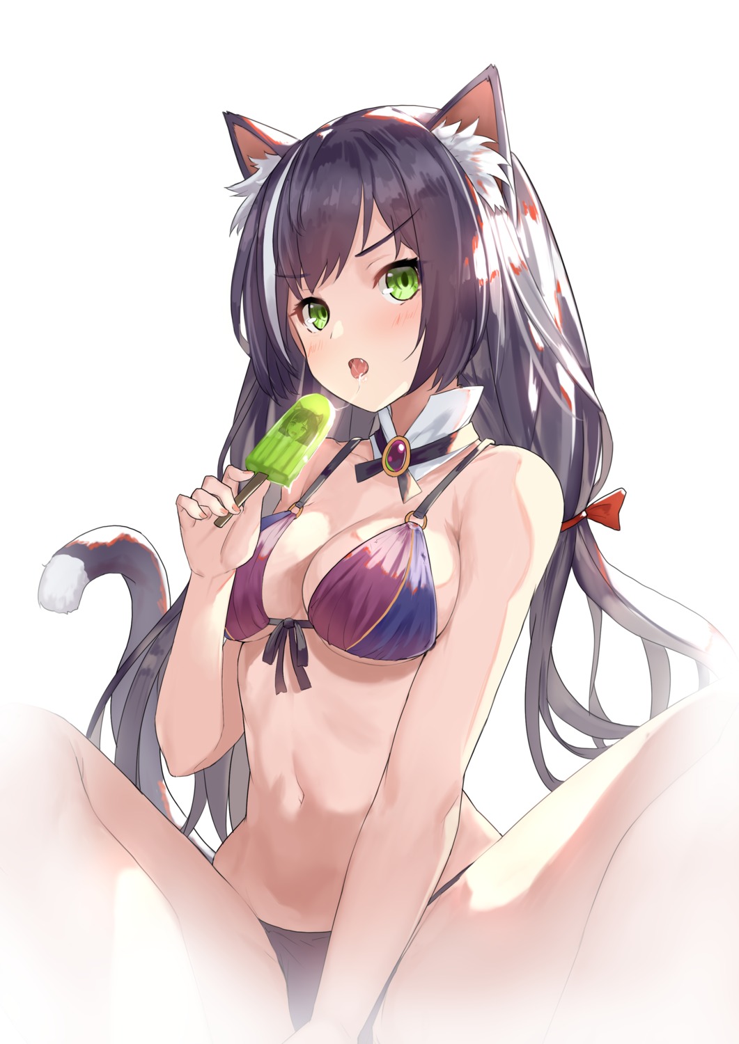 animal_ears bikini karyl_(princess_connect) musyne_xsk nekomimi princess_connect princess_connect!_re:dive swimsuits tail