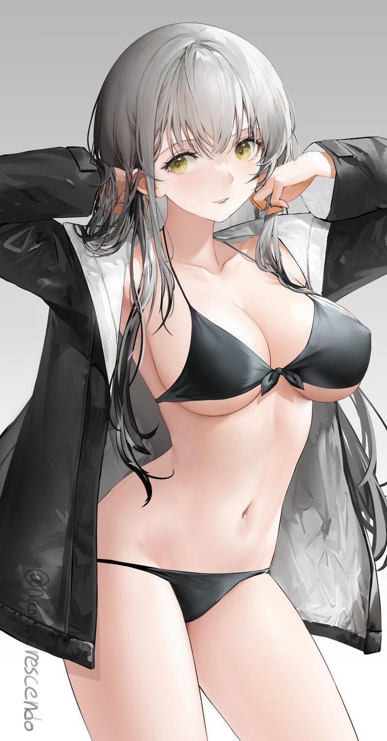 bikini erect_nipples haori_io open_shirt swimsuits