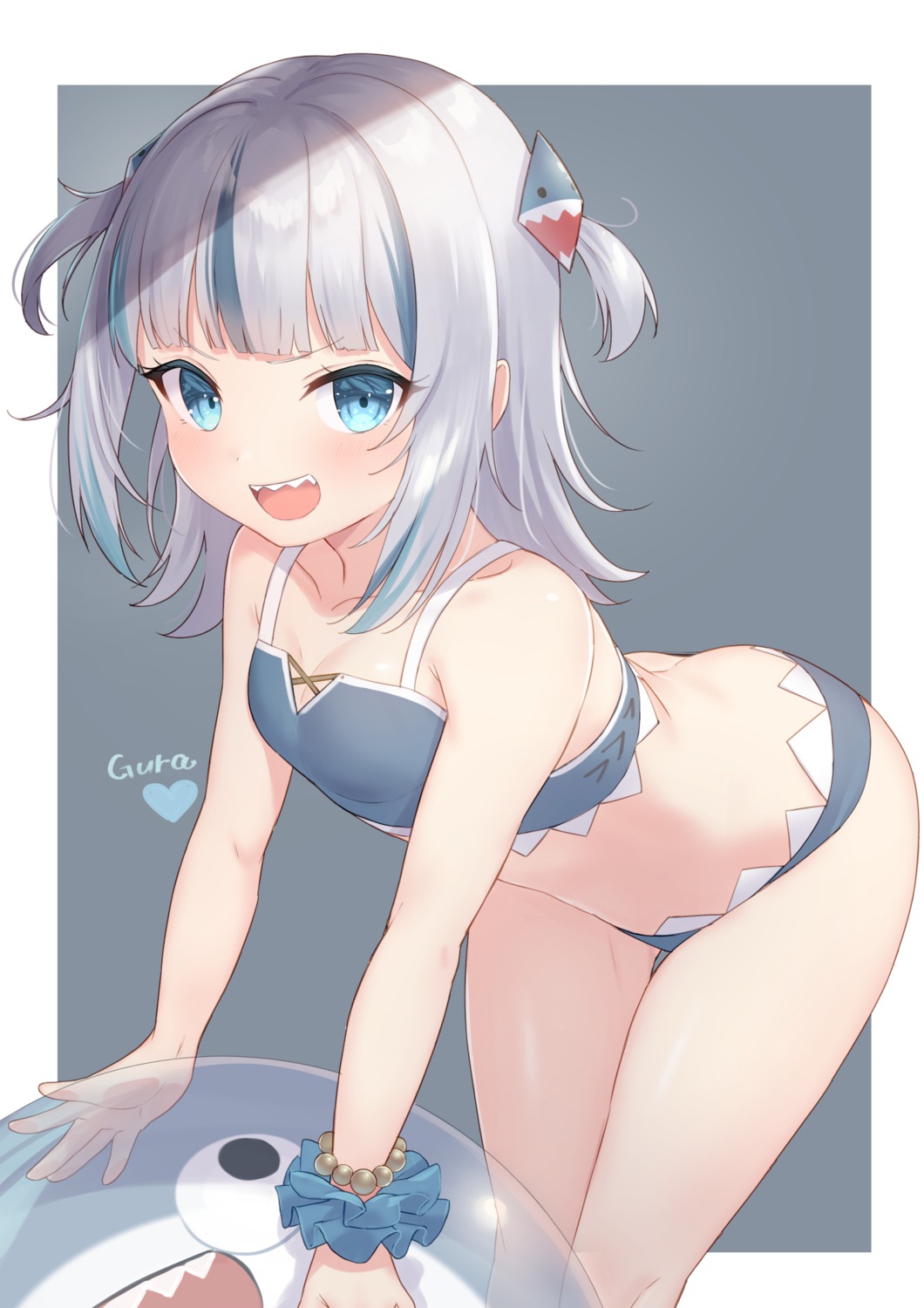 bikini gawr_gura hololive hololive_english swimsuits tsuki_usagi