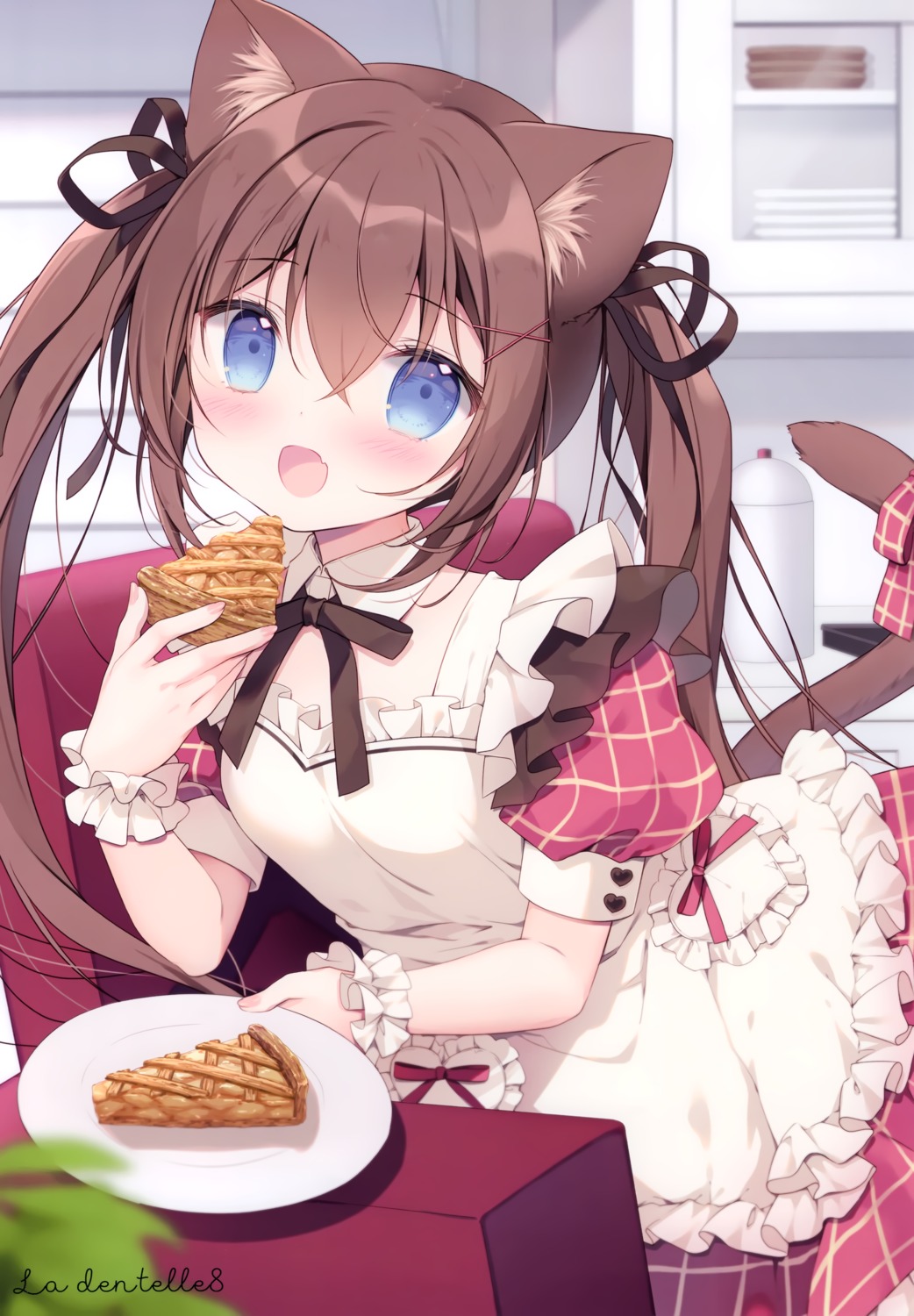 animal_ears canvas+garden maid miyasaka_miyu nekomimi neneka_(canvas+garden) tail waitress