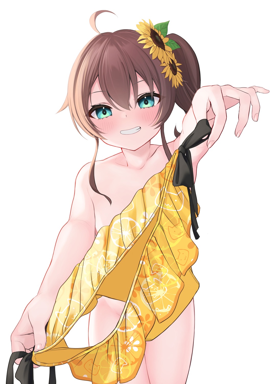 hololive naked natsuiro_matsuri norato swimsuits