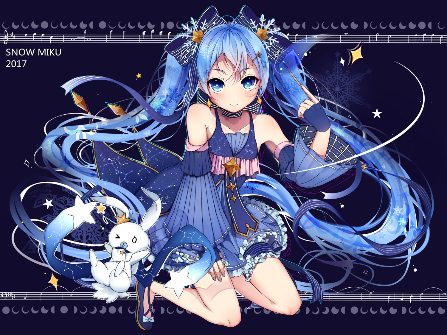 dress hatsune_miku vocaloid weizhi yuki_miku