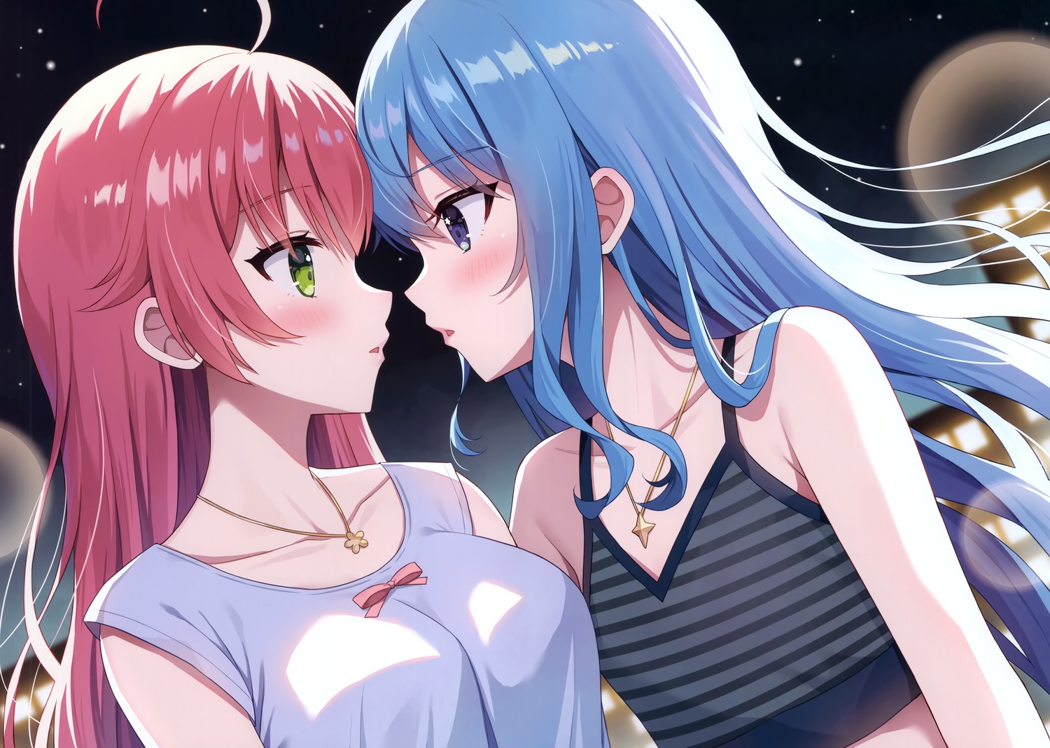 hololive hoshimachi_suisei mauve sakura_miko wata★punch yuri