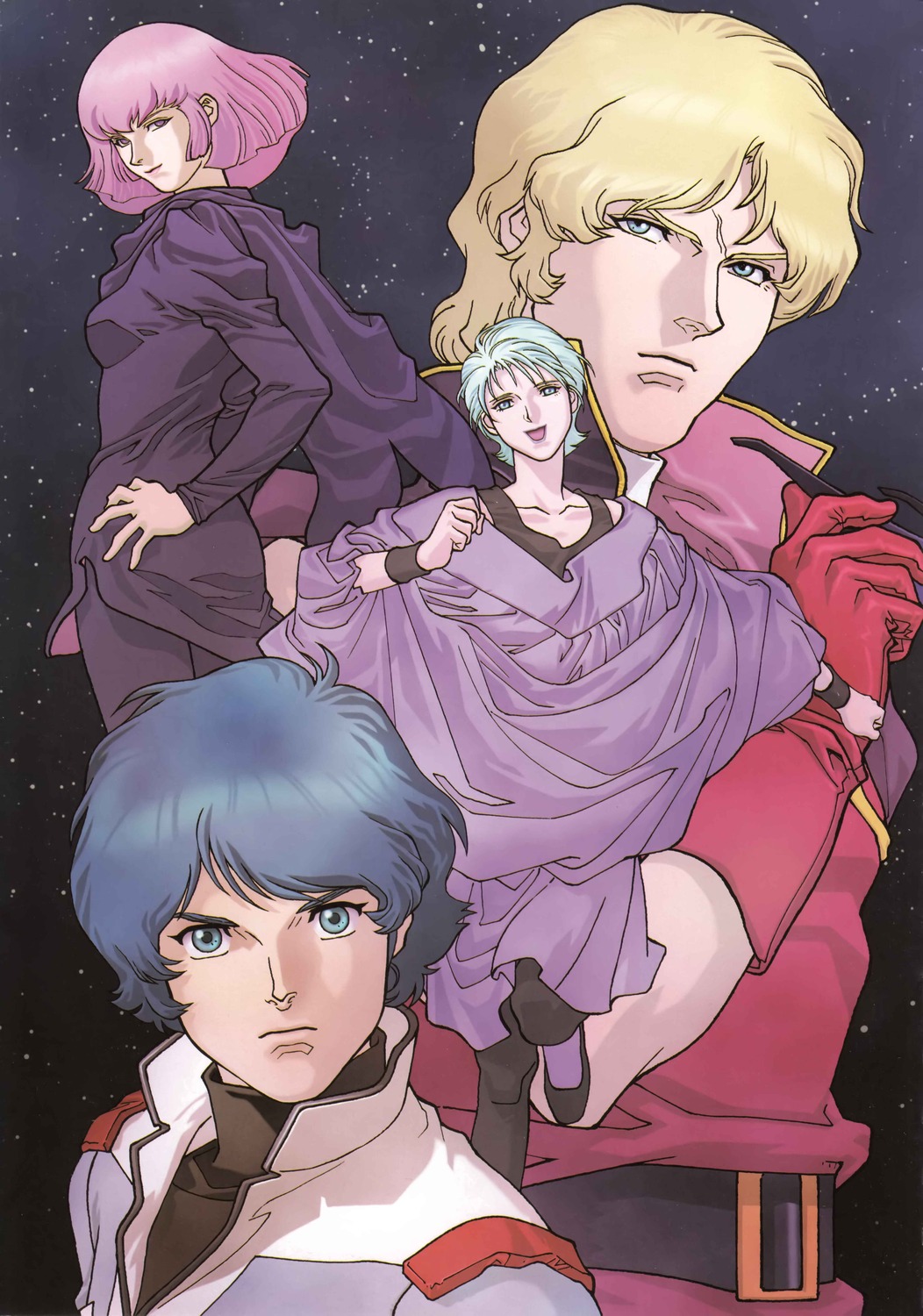 char_aznable four_murasame gundam haman_karn kamille_bidan kitazume_hiroyuki zeta_gundam