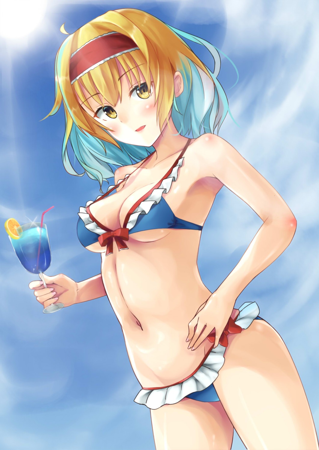 alice_margatroid bikini swimsuits tenneko_yuuri touhou