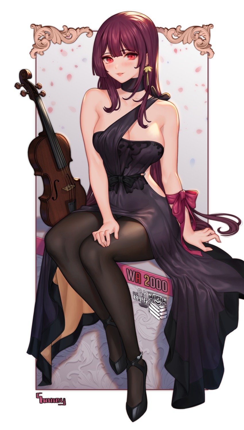 choney dress girls_frontline pantyhose wa2000_(girls_frontline)