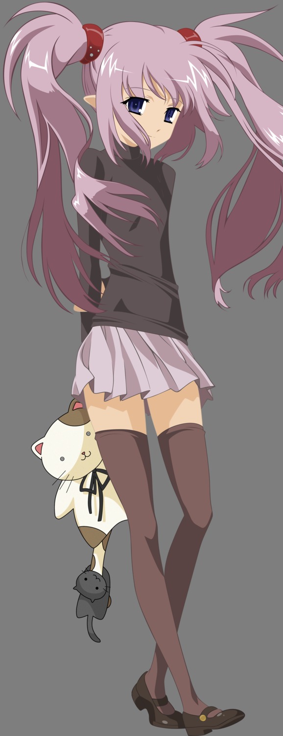 pointy_ears primula shuffle thighhighs transparent_png vector_trace