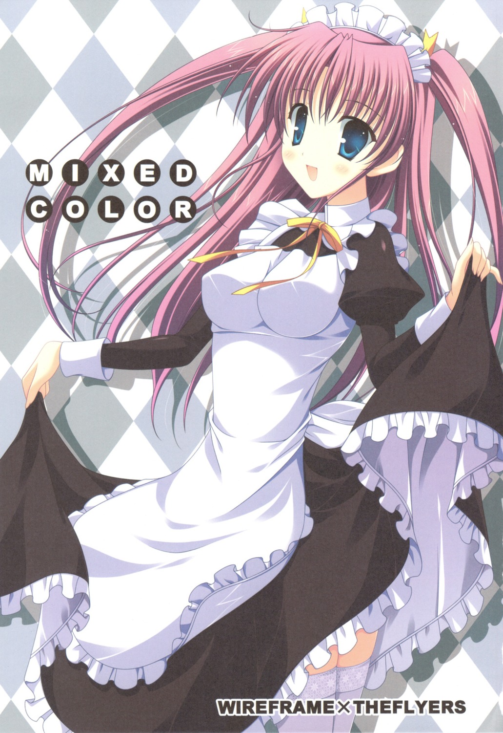 maid naruse_mamoru the_flyers thighhighs wireframe