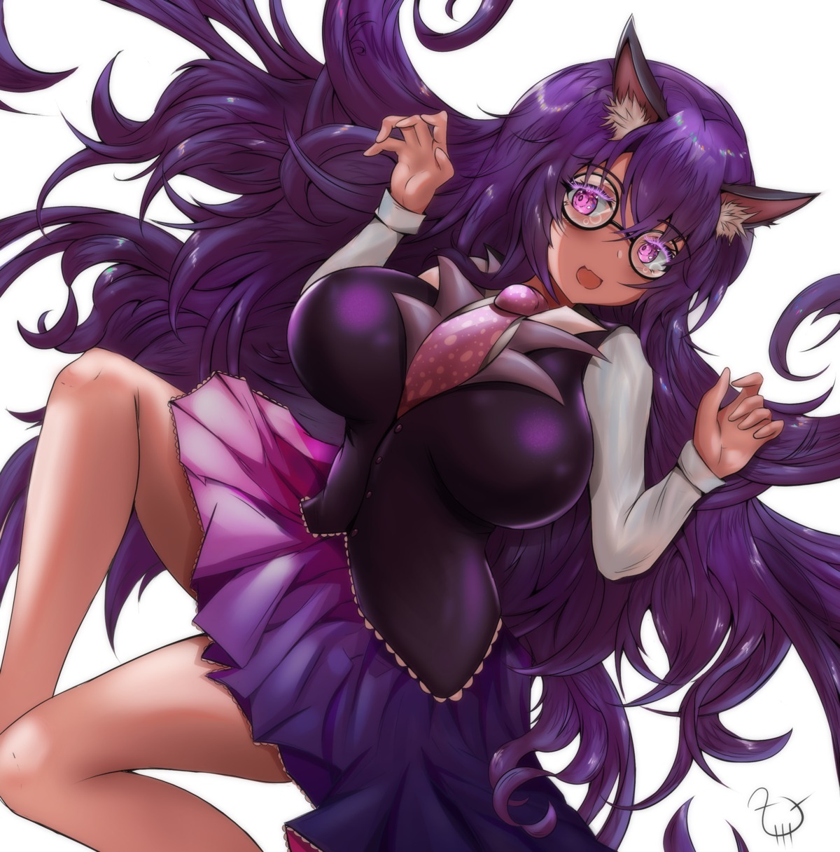 animal_ears megane skirt_lift t3x