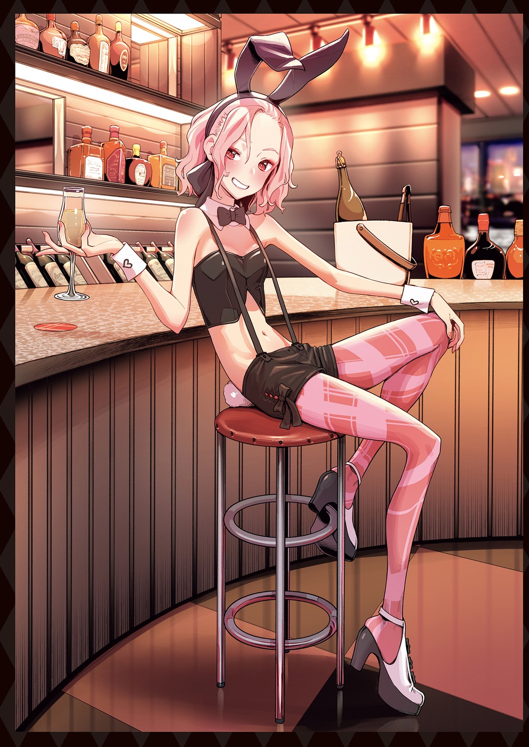 animal_ears bunny_ears heels kawayabug pantyhose tail