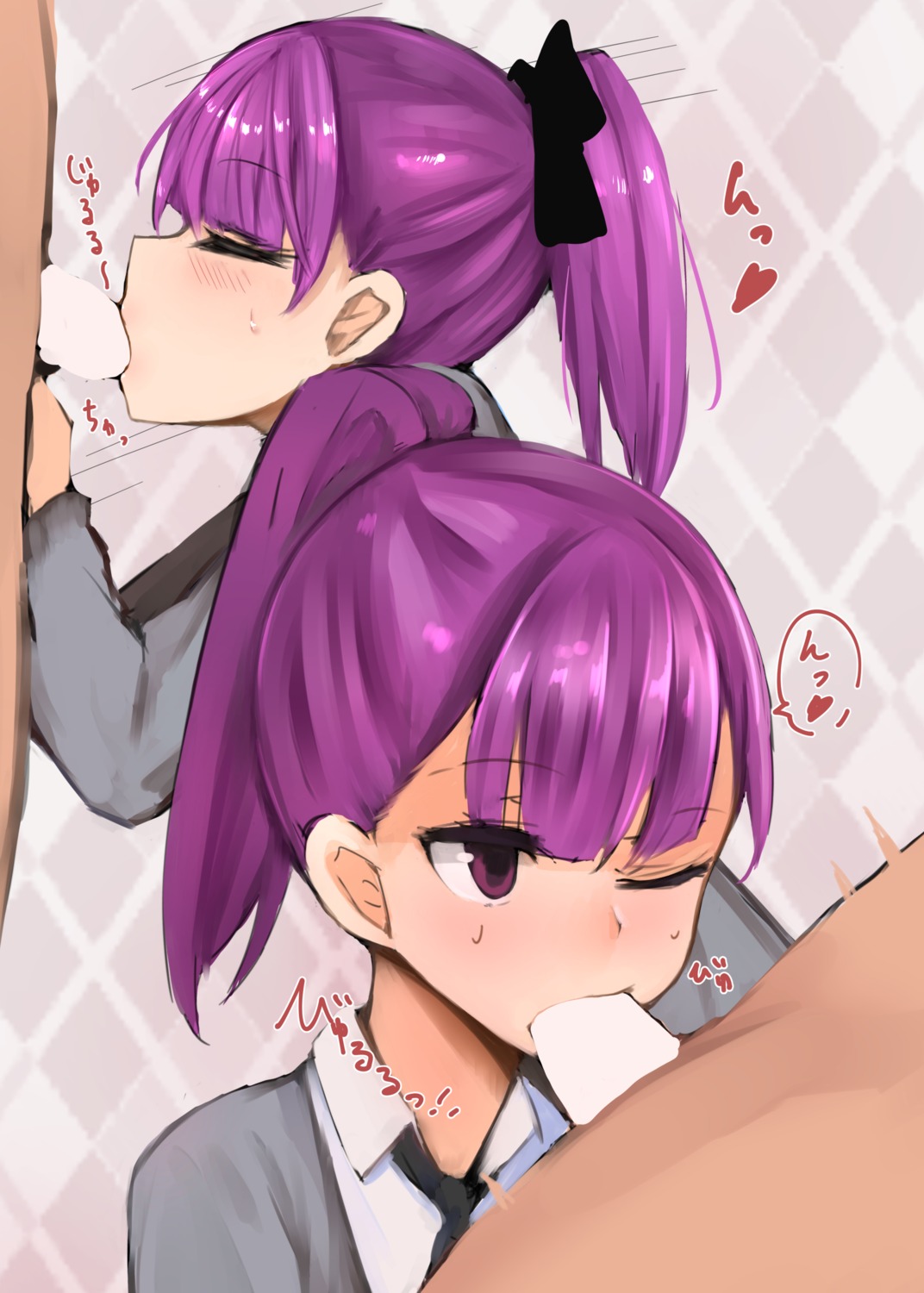 censored fate/grand_order fellatio helena_blavatsky_(fate/grand_order) muoto penis seifuku sweater