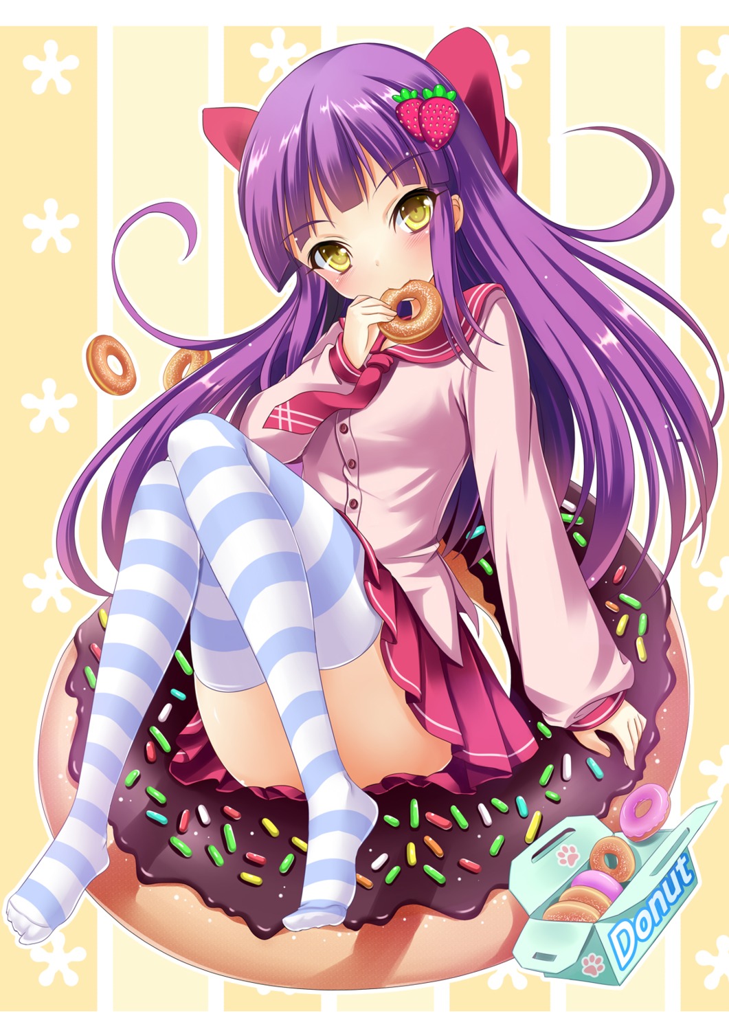 milkshake seifuku thighhighs