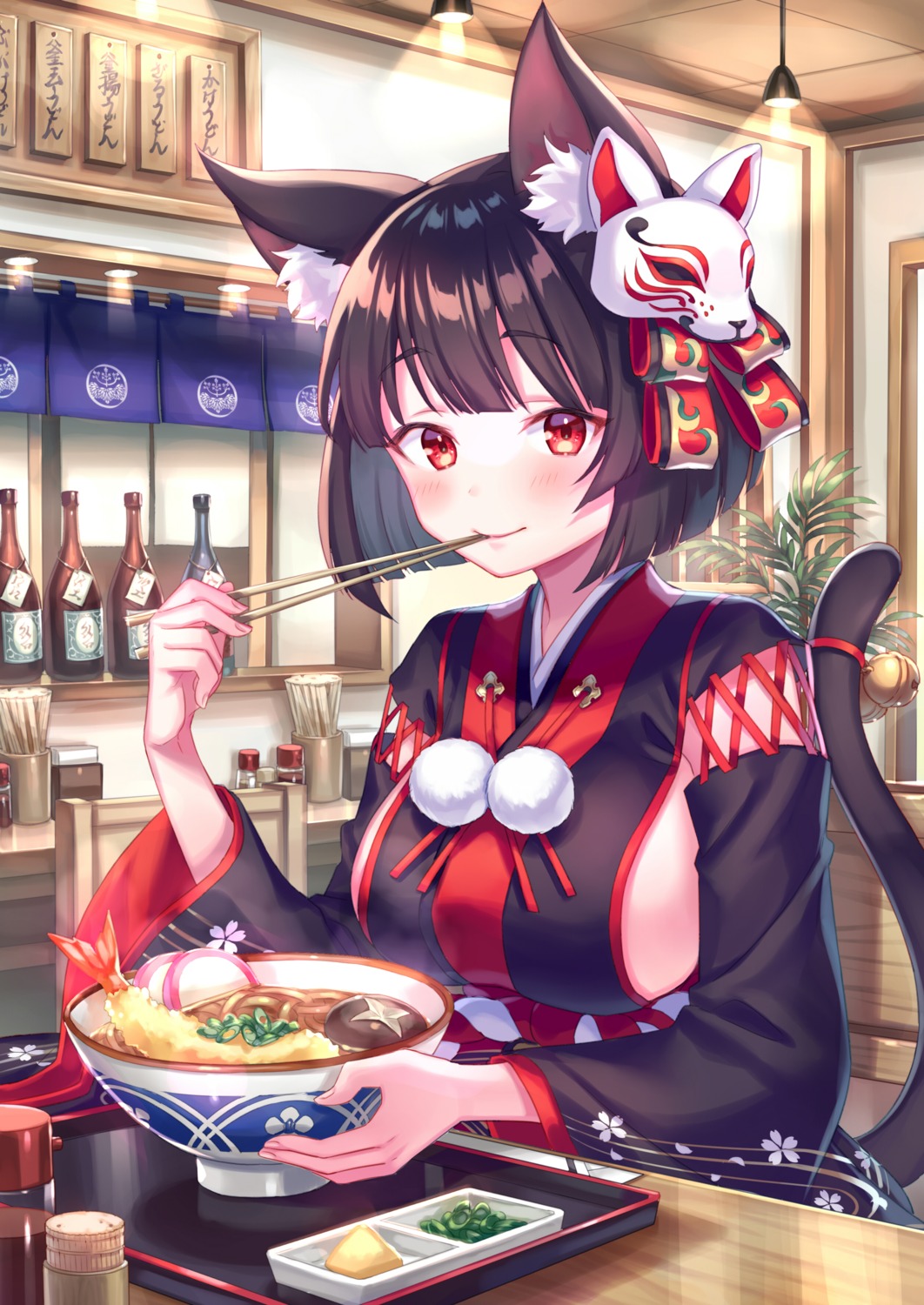 animal_ears azur_lane japanese_clothes tail yamashiro_(azur_lane) zoff_(daria)