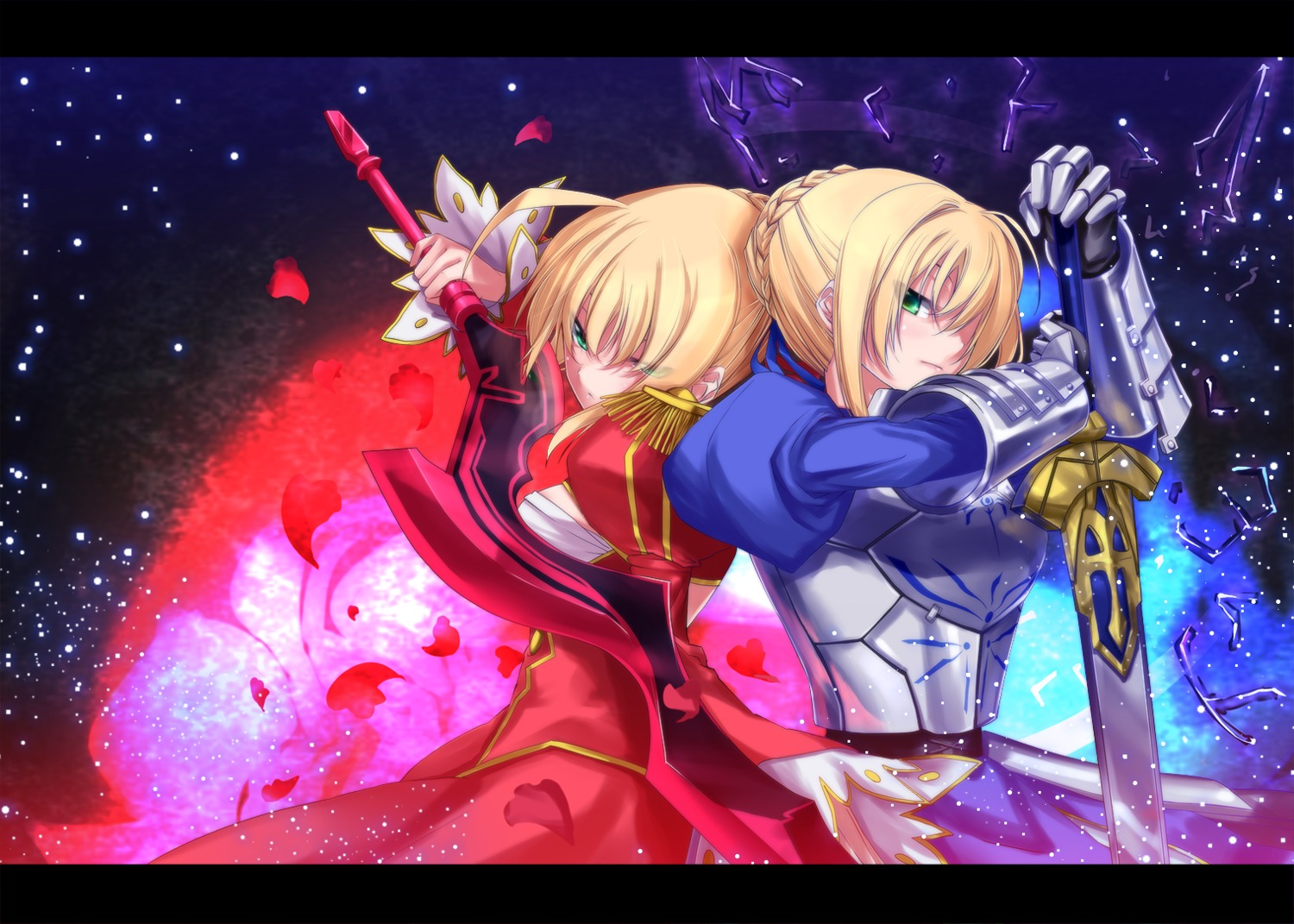 fate/extra fate/stay_night hazuki_touya saber saber_extra sword