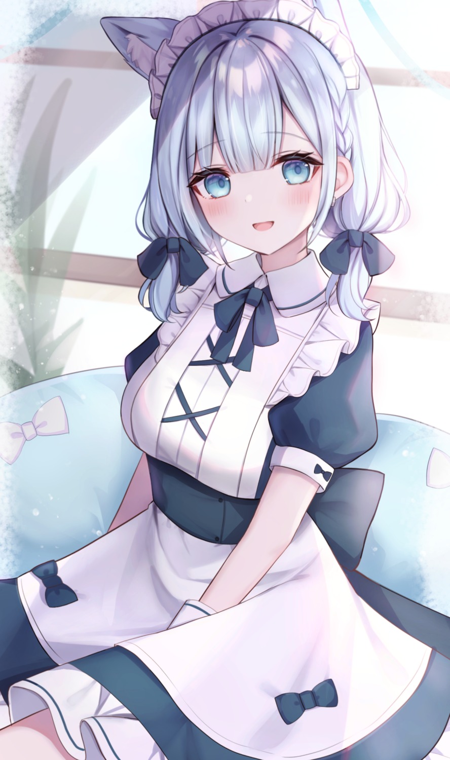 animal_ears komari_mhy maid nekomimi