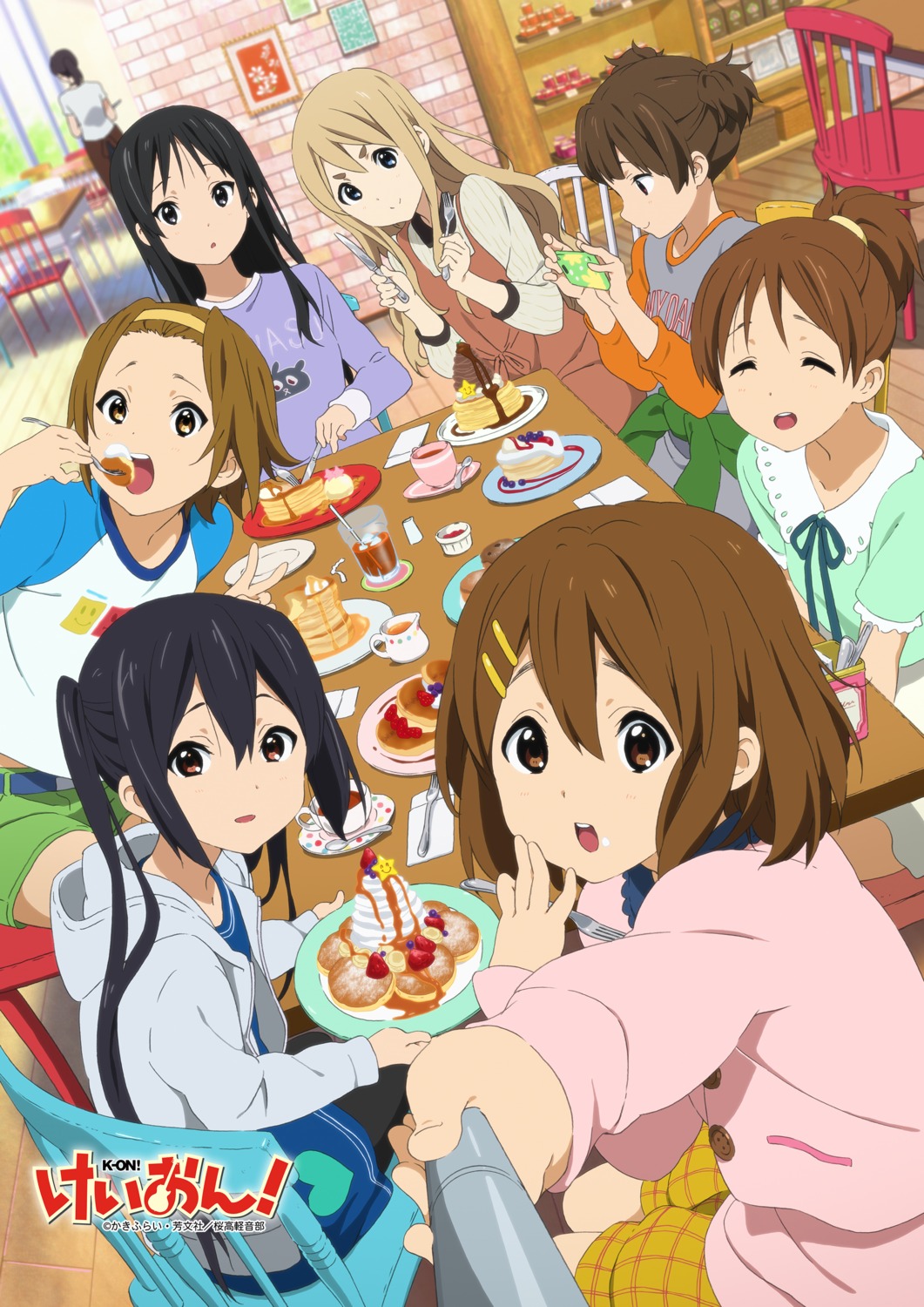 akiyama_mio dress hirasawa_ui hirasawa_yui k-on! kadowaki_miku kotobuki_tsumugi nakano_azusa pantyhose suzuki_jun tainaka_ritsu