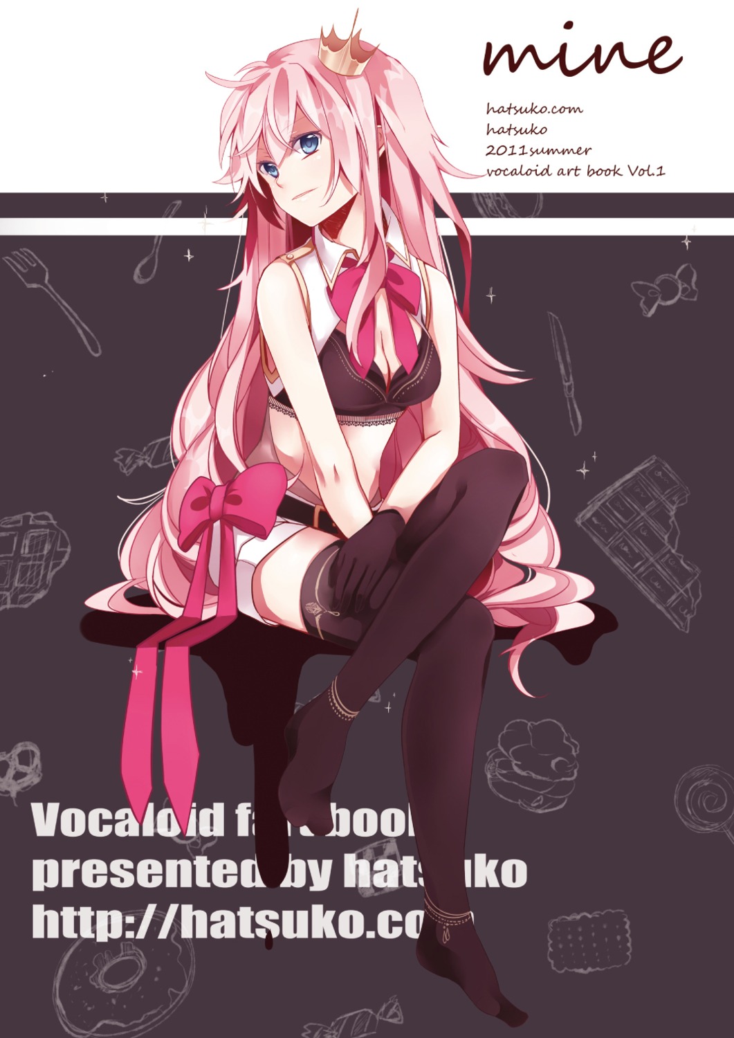 hatsuko megurine_luka thighhighs vocaloid