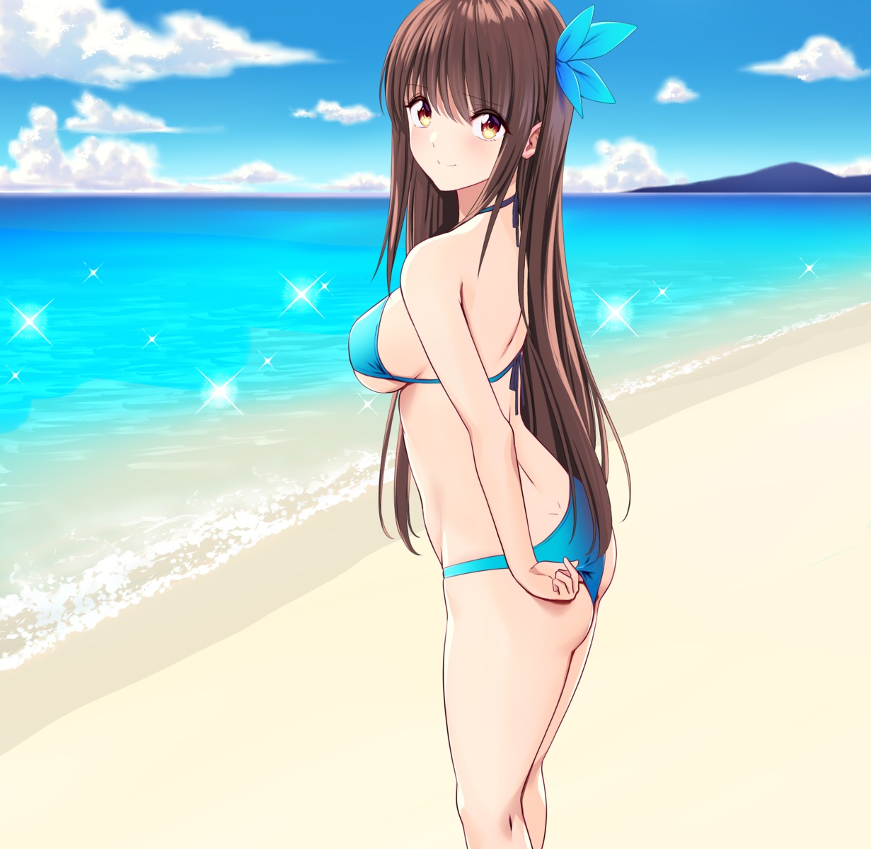 ass bikini marui_koishi swimsuits