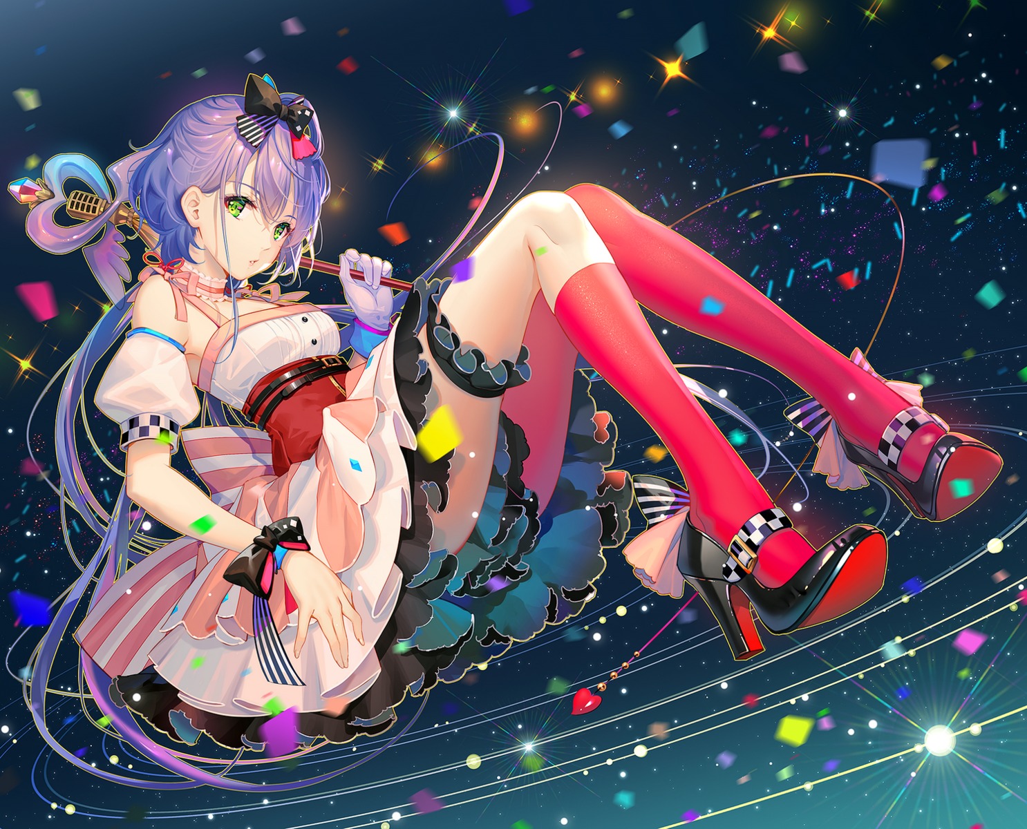 garter heels luo_tianyi tidsean vocaloid