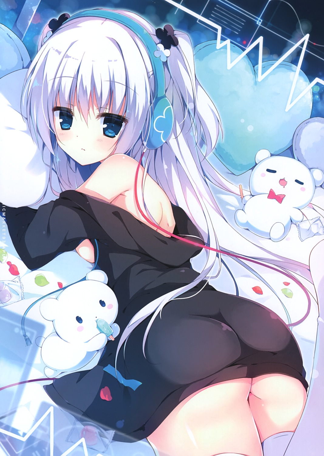 aisu_mint apupop ass muku_(apupop) no_bra thighhighs