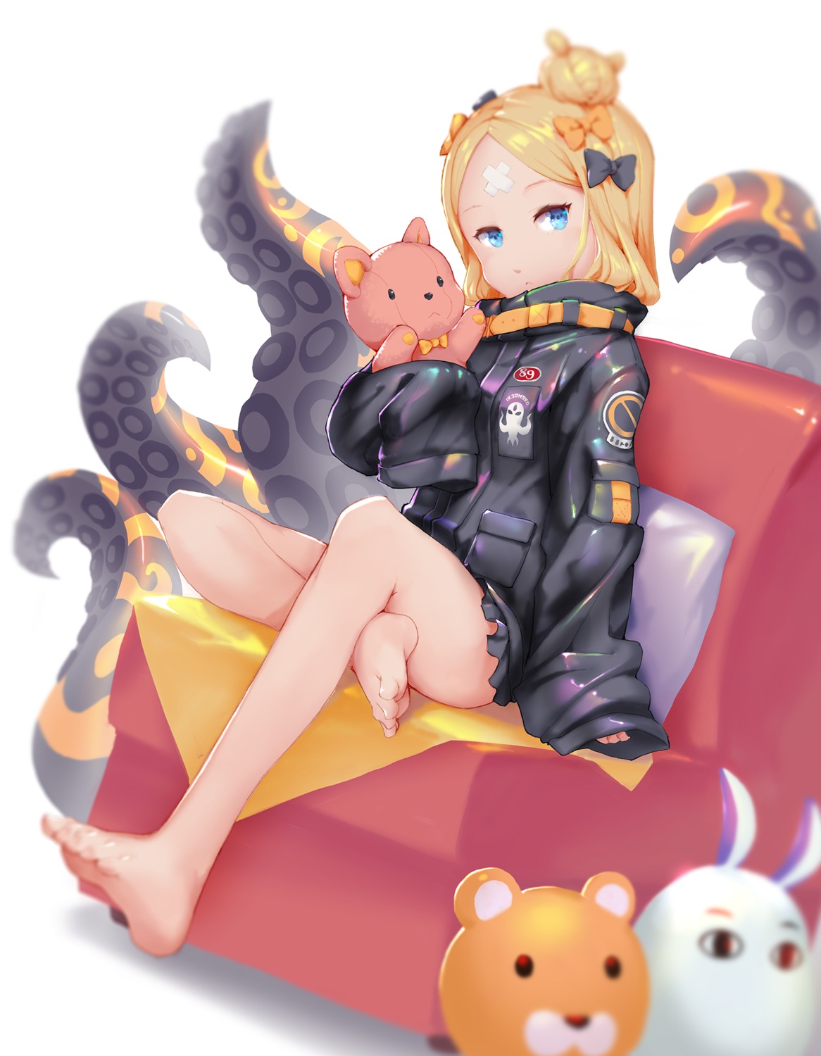 abigail_williams_(fate) bandaid fate/grand_order feet padal tentacles