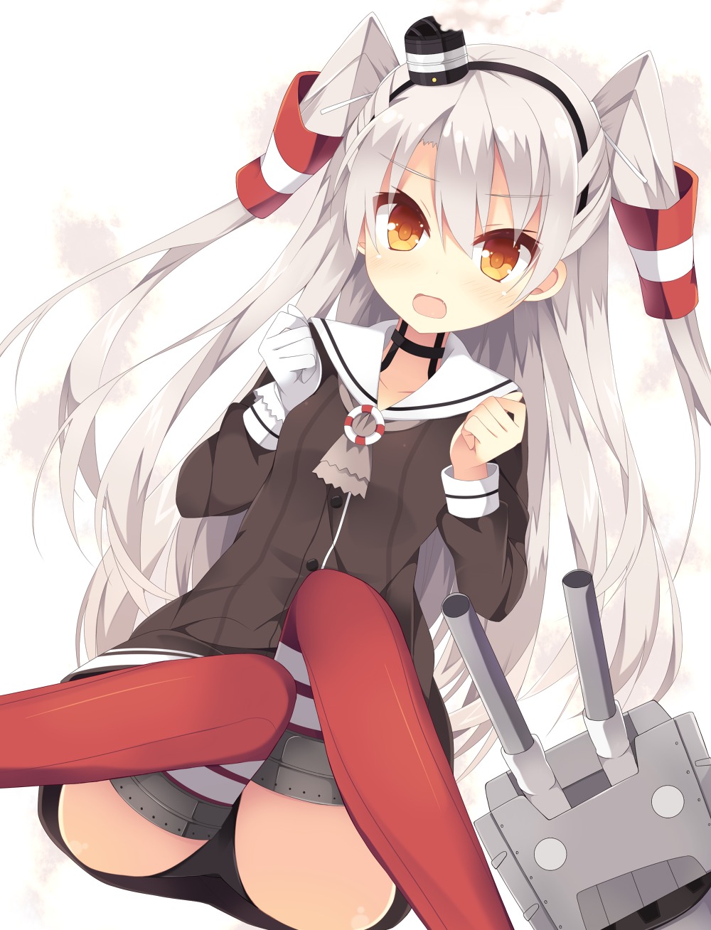 amatsukaze_(kancolle) kantai_collection nibiiro_shizuka pantsu thighhighs