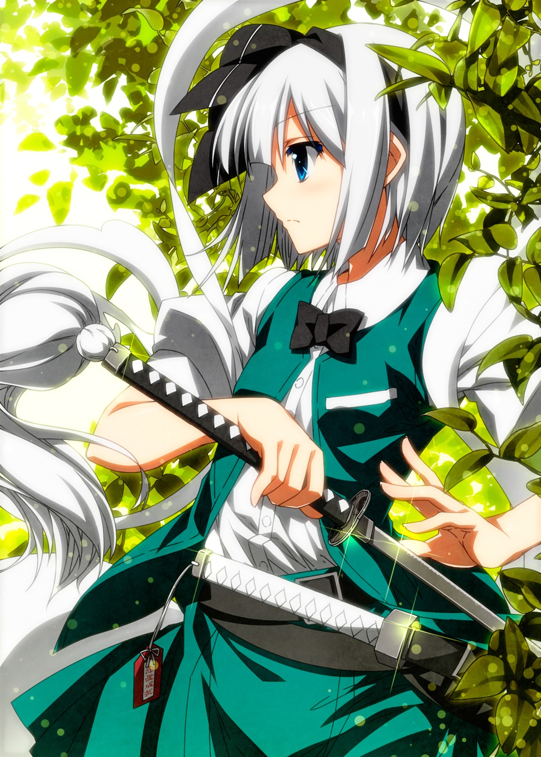 konpaku_youmu sazanami_mio sword touhou