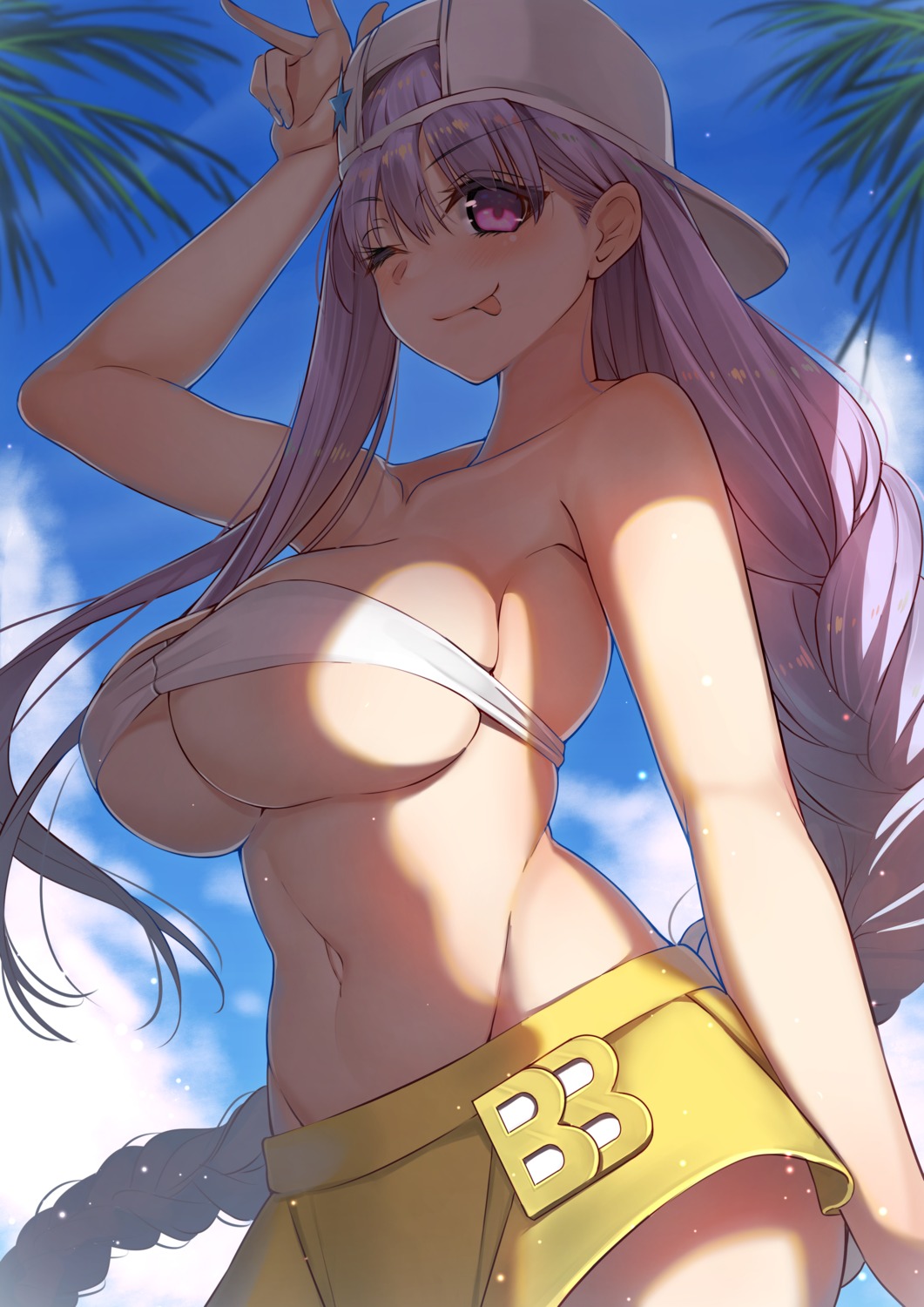 bb_(fate/extra_ccc) bikini_top cleavage fate/grand_order swimsuits underboob yamanokami_eaka