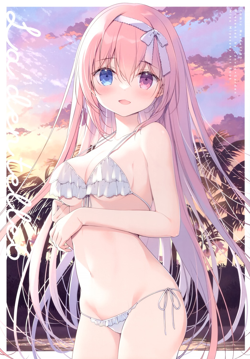 bikini canvas+garden heterochromia miyasaka_miyu swimsuits