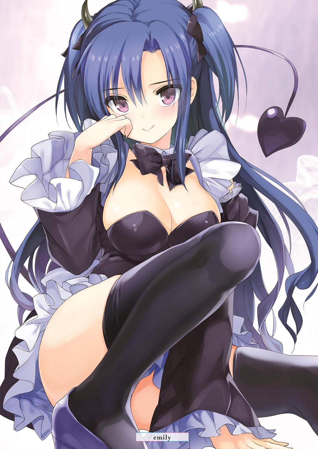 alice_or_alice_siscon_nii-san_to_futago_no_imouto cleavage emily heels horns tail thighhighs yamiri_(alice_or_alice)