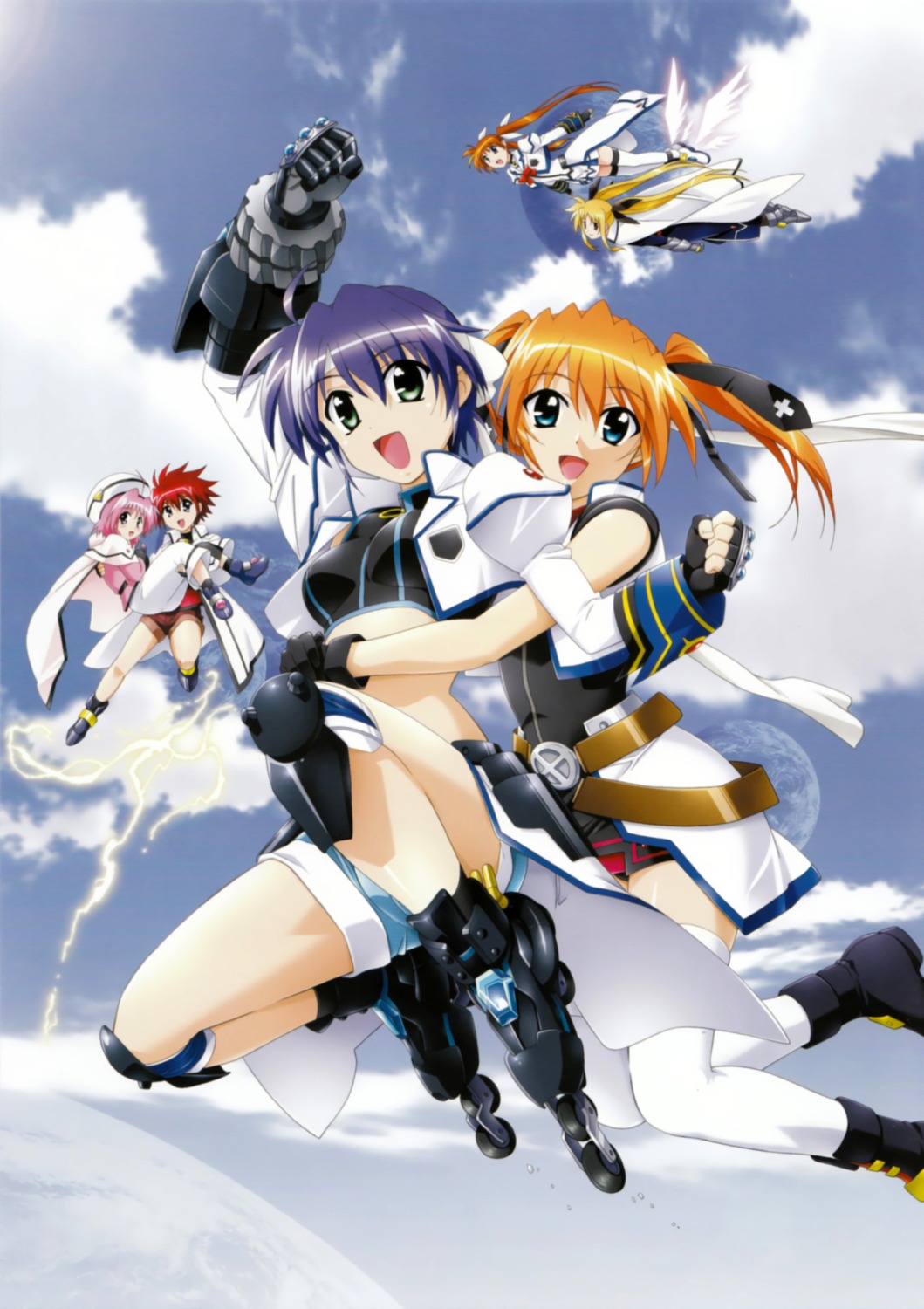 caro_ru_lushe erio_mondial fate_testarossa mahou_shoujo_lyrical_nanoha mahou_shoujo_lyrical_nanoha_strikers subaru_nakajima takamachi_nanoha teana_lanster