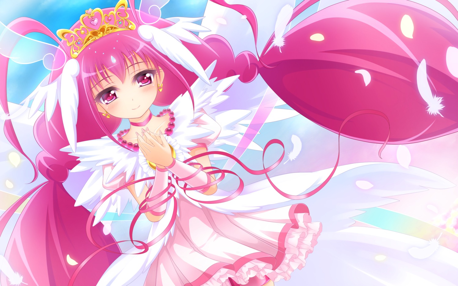 hoshizora_miyuki precure smile_precure! wallpaper yayayoruyoru