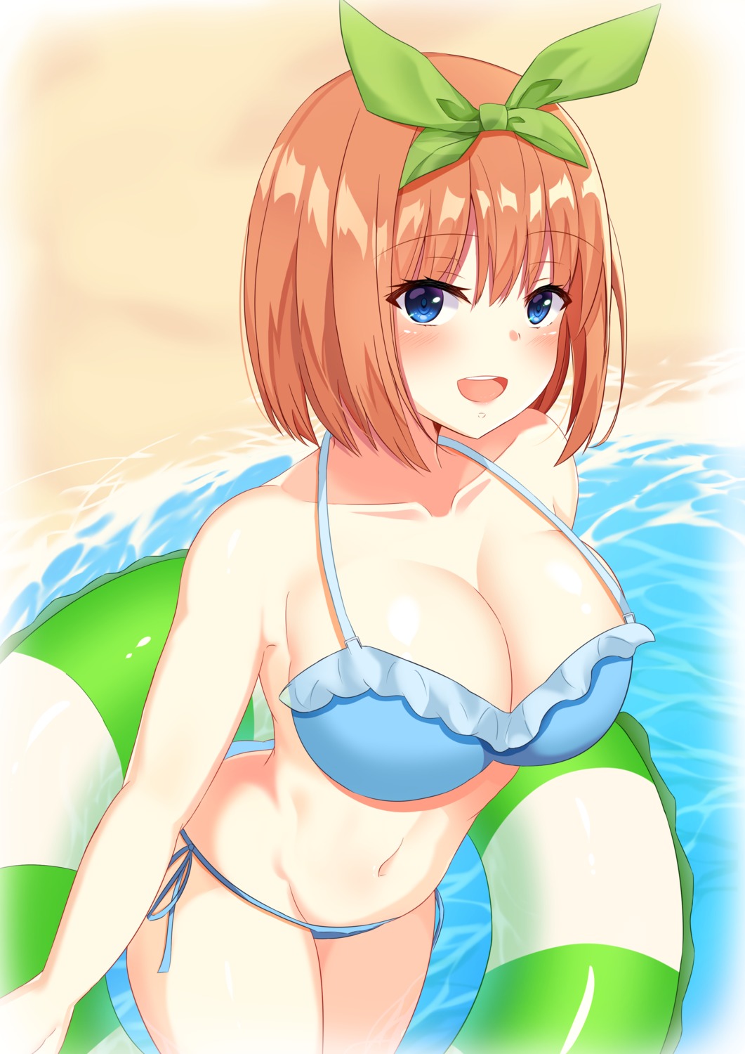 5-toubun_no_hanayome bikini cleavage nakano_yotsuba swimsuits yagiryu