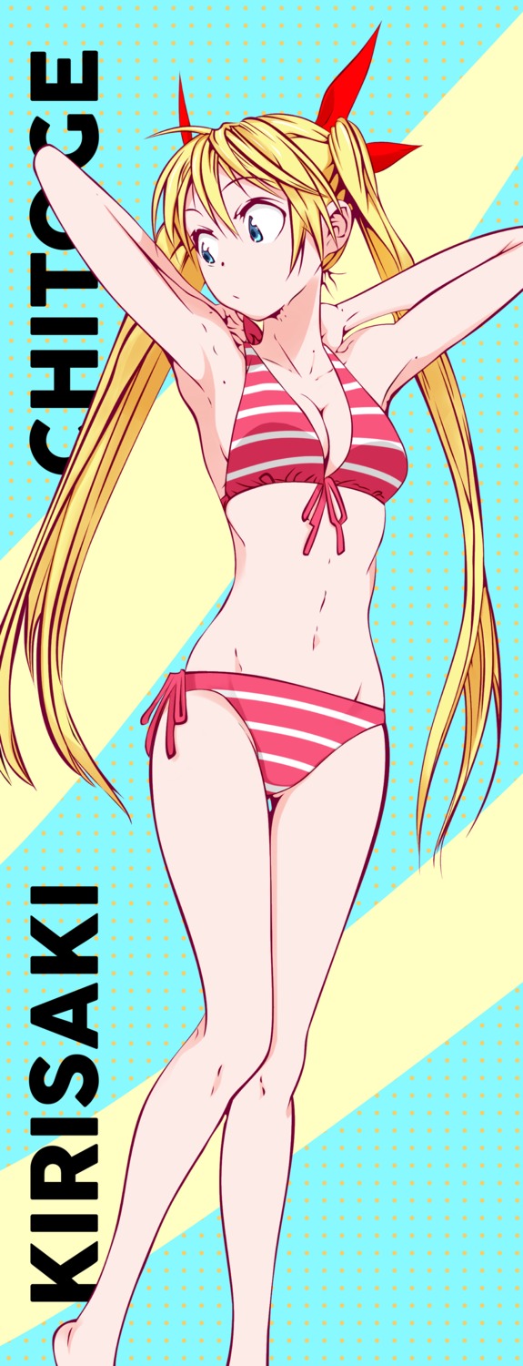 bikini cleavage kirisaki_chitoge nisekoi swimsuits tagme