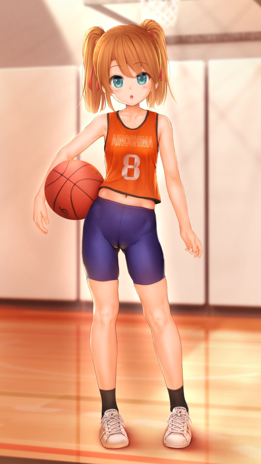 basketball bike_shorts cameltoe endou_hiroto gym_uniform loli