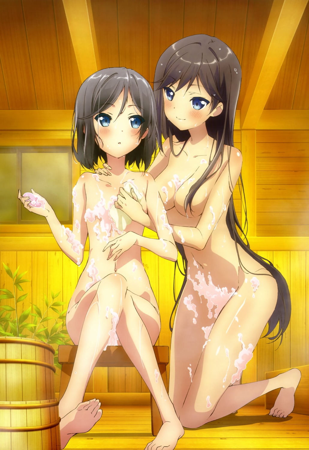 bathing feet hentai_ouji_to_warawanai_neko itou_youko loli naked tsutsukakushi_tsukiko tsutsukakushi_tsukushi wet