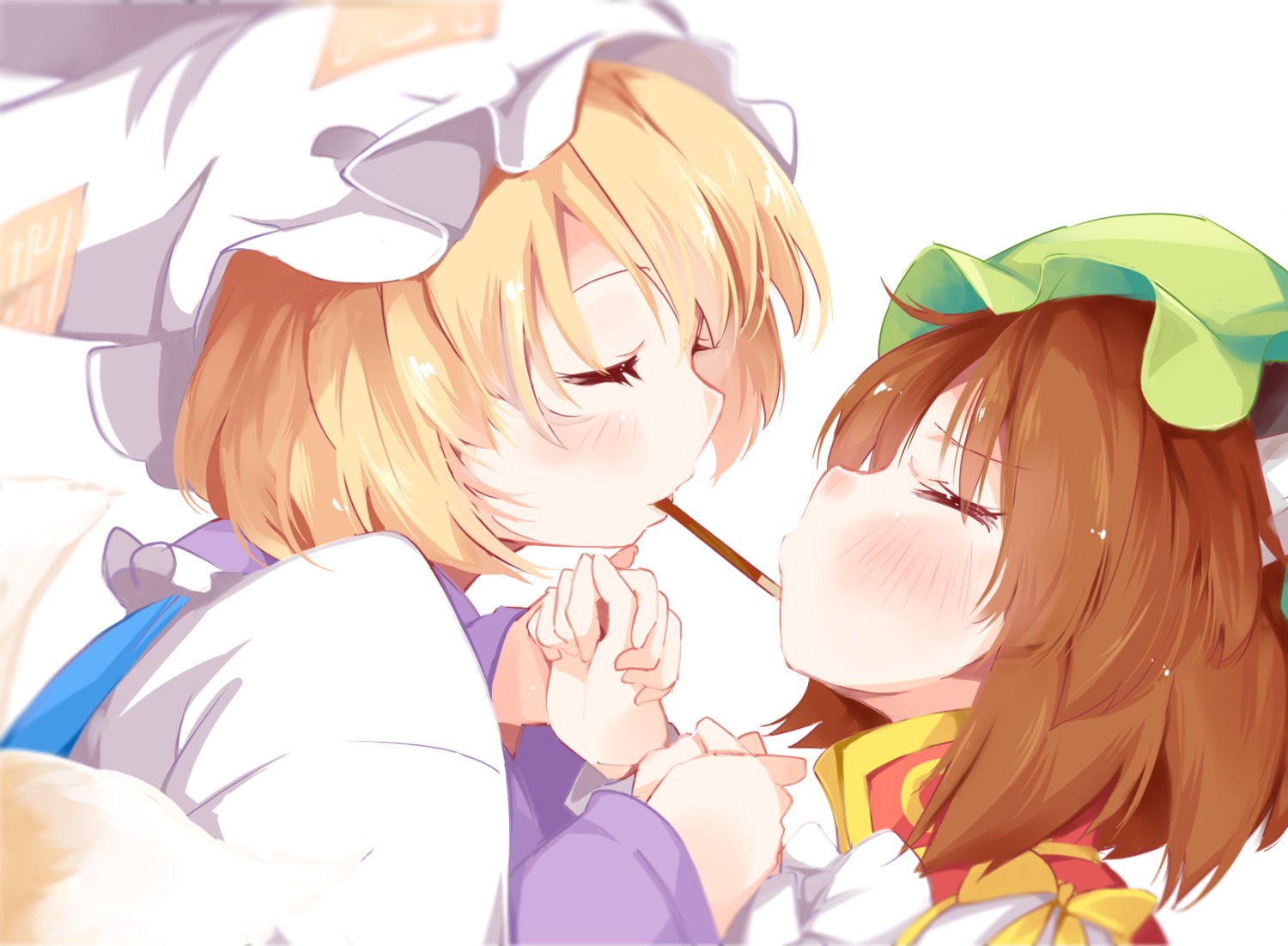 animal_ears chen japa touhou yakumo_ran yuri