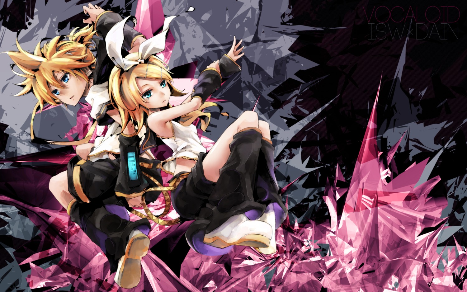 dain kagamine_len kagamine_rin vocaloid wallpaper