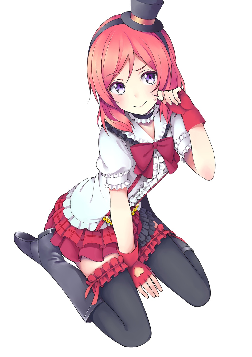 garter love_live! nishikino_maki nnyu thighhighs