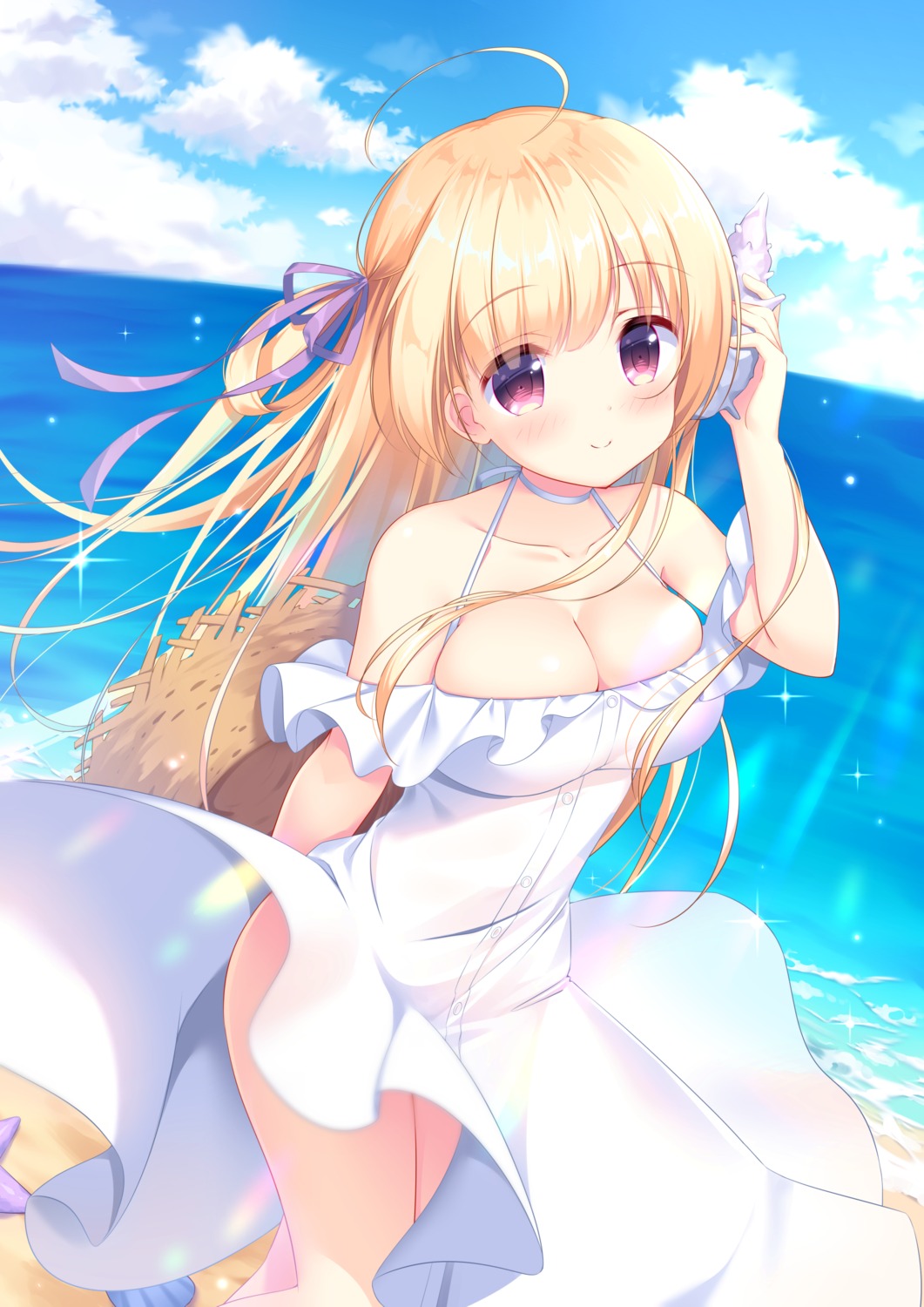 dress ikataruto no_bra skirt_lift summer_dress