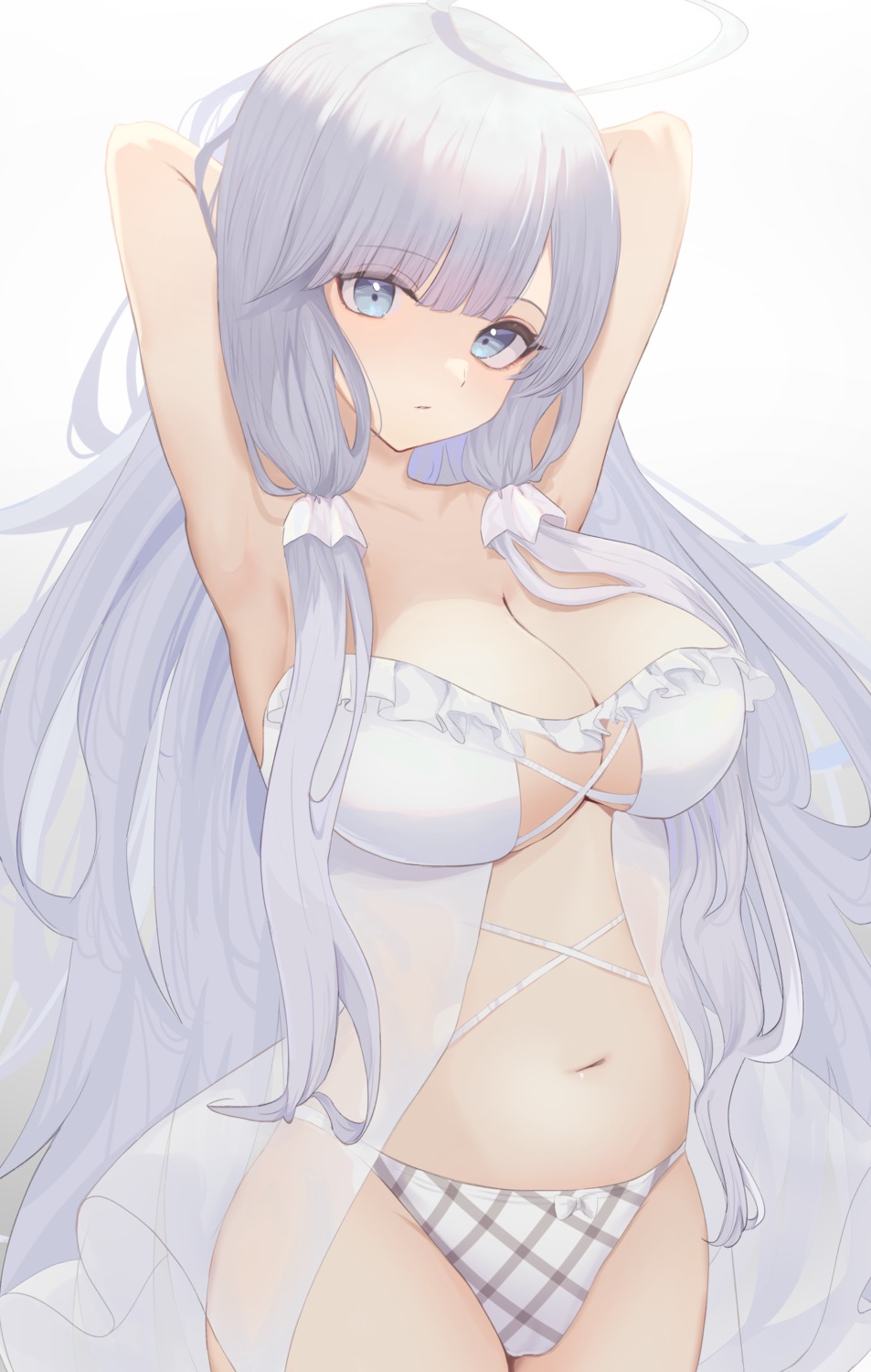 azur_lane cameltoe daily_(daily178900) illustrious_(azur_lane) lingerie no_bra pantsu see_through