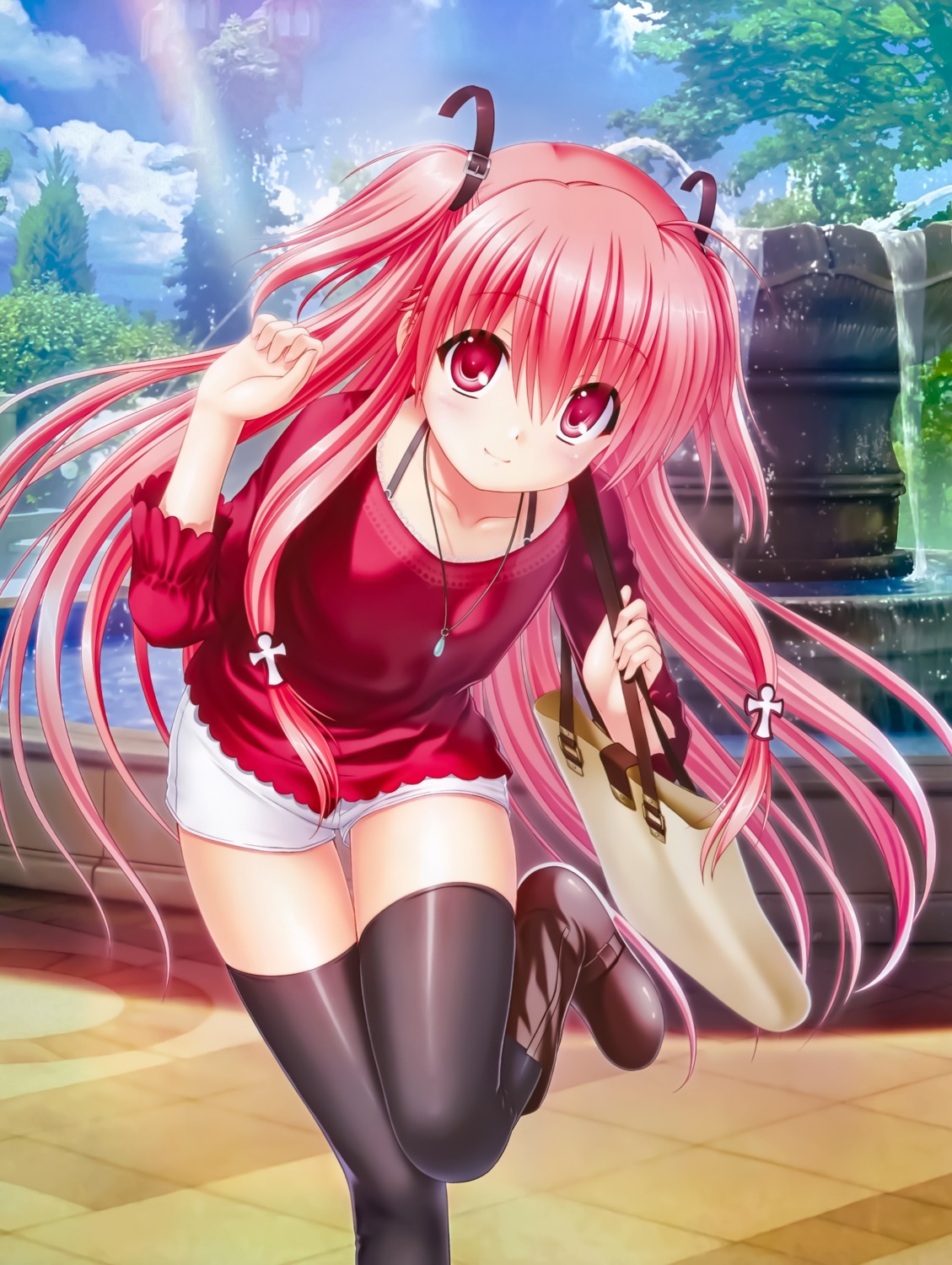 angel_beats! bra key na-ga thighhighs yoshioka_yui