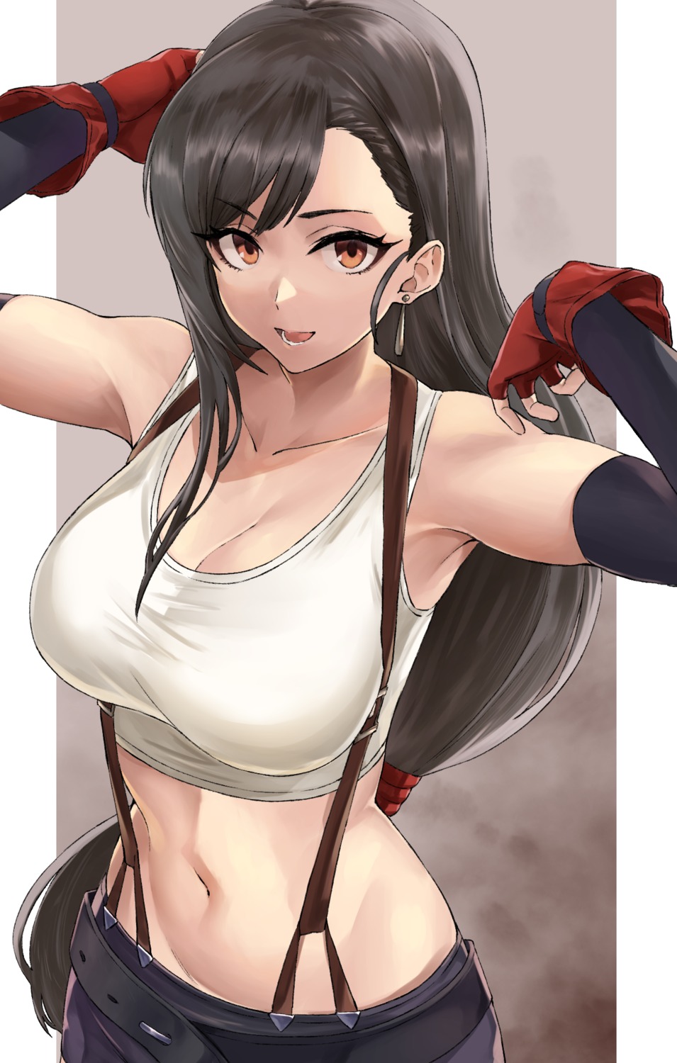 cleavage final_fantasy final_fantasy_vii hotate-chan tifa_lockhart