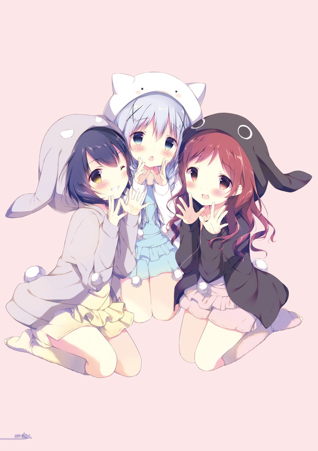 digital_version gochuumon_wa_usagi_desu_ka? jouga_maya kafuu_chino natsu_megumi shiratama