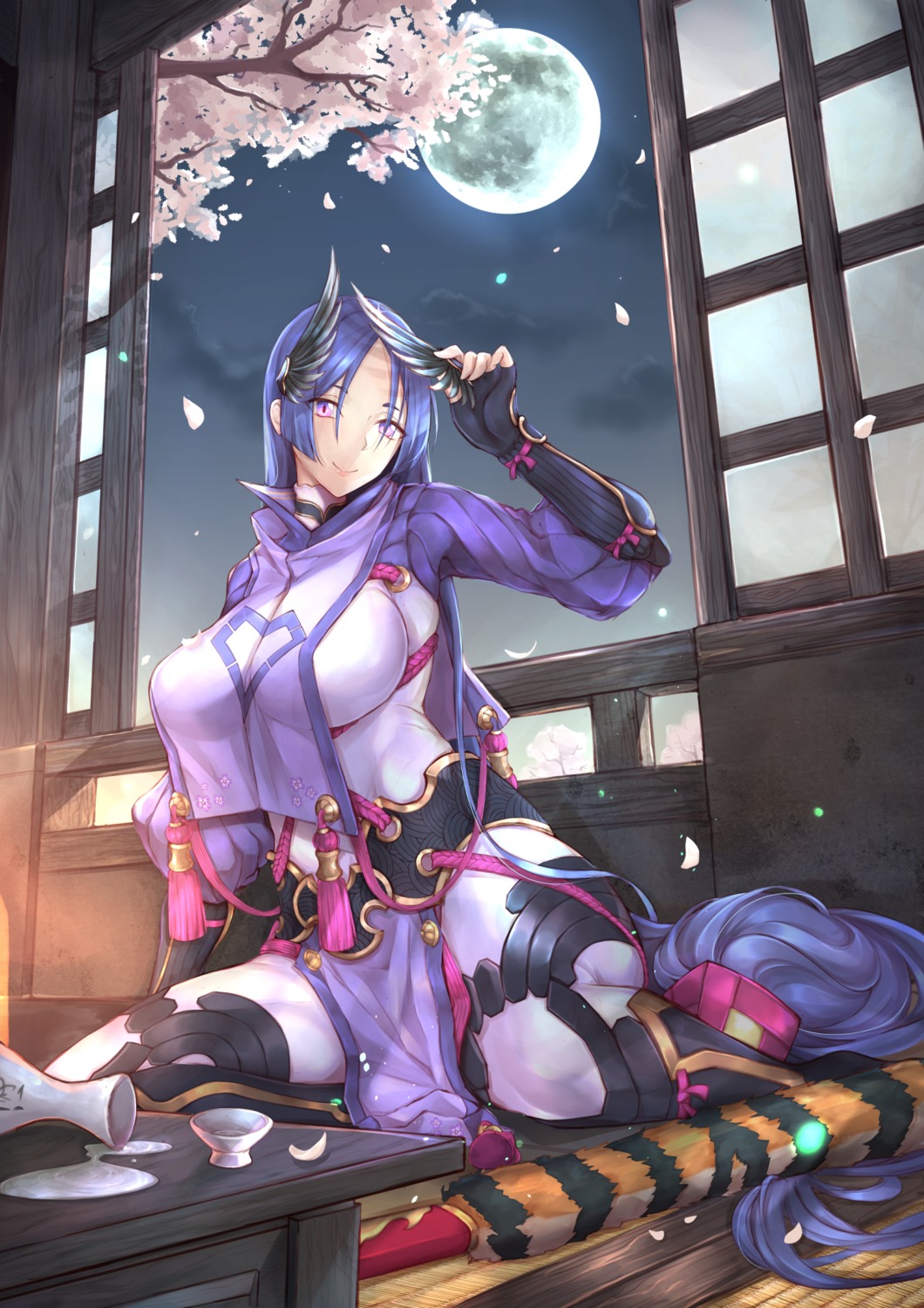 armor bodysuit fate/grand_order ikikomi1 minamoto_no_raikou_(fate/grand_order)