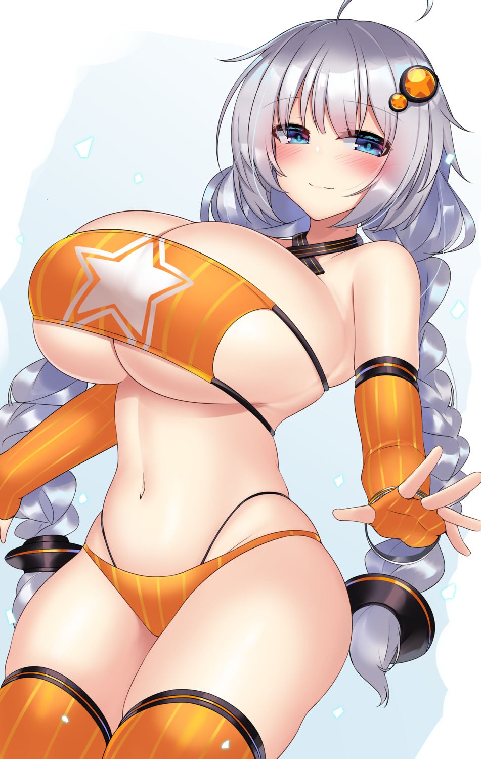 bikini kizuna_akari kutan swimsuits thighhighs voiceroid