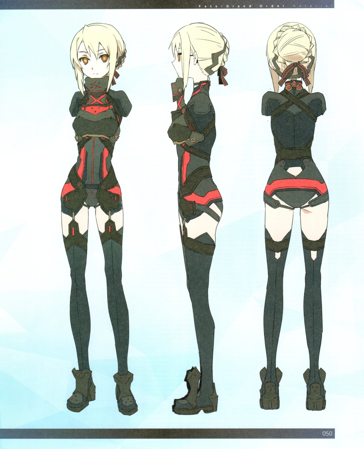 armor bunbun character_design fate/grand_order heroine_x_alter sketch stockings thighhighs type-moon